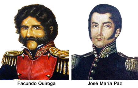 Facundo Quiroga y Jose Maria Paz